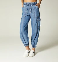 7JOGGER, HIGH WAIST, POCKETS WITH FLAPS