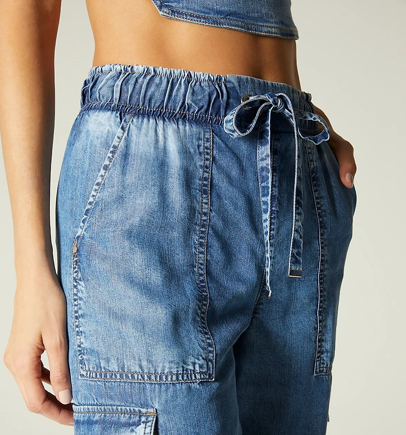 7JOGGER, HIGH WAIST, POCKETS WITH FLAPS