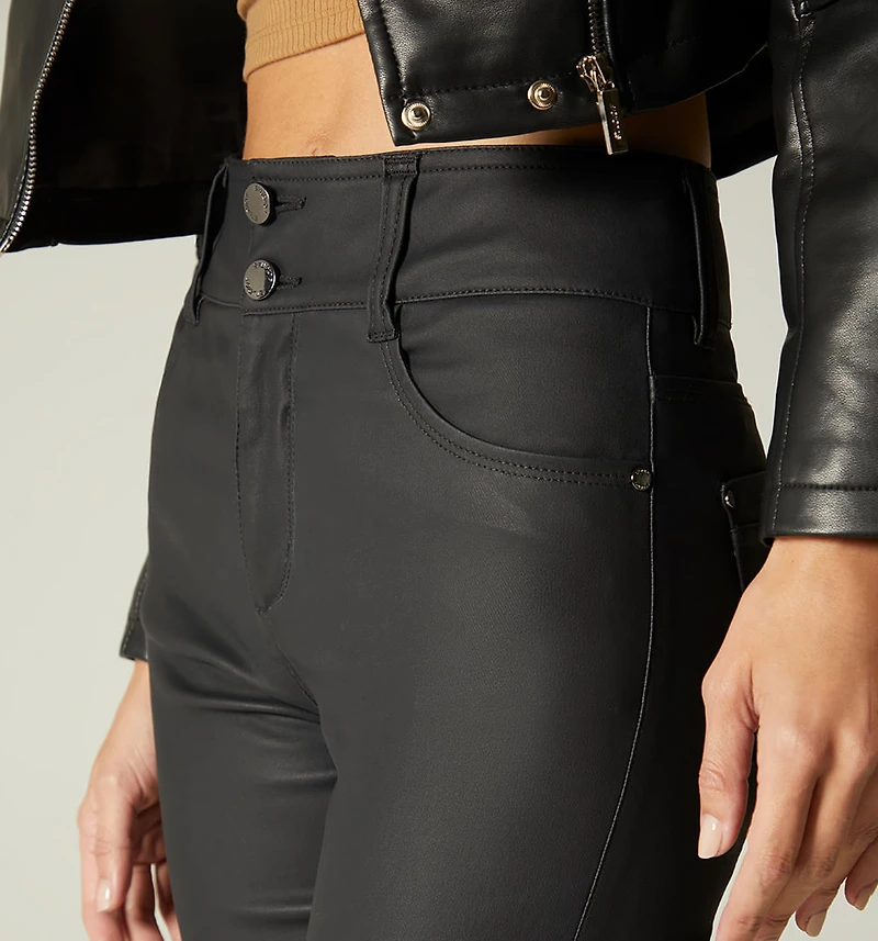 Ultra Slim Jeans, High Waist, Two Buttons, E
