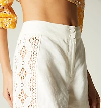 HIGH WAIST SHORTS WITH LACE ON SIDES