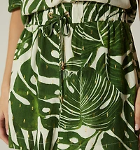 SHORT WITH ELASTIC WAISTBAND AND EYELETS