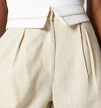 HIGH-WAIST BERMUDA WITH COMBINED WAISTBAND