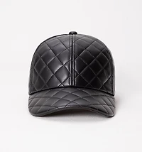 QUILTED PU CAP