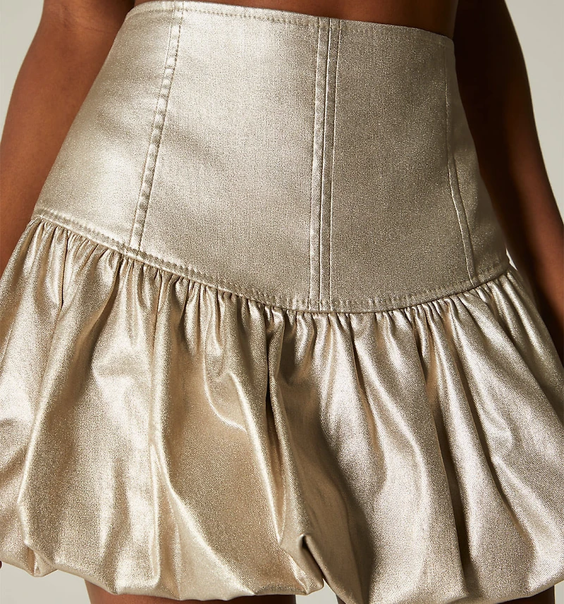 Short Bubble Skirt, Corset with Cuts