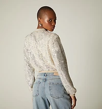 SEQUIN BOMBER JACKET