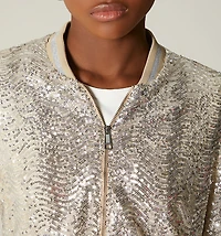 SEQUIN BOMBER JACKET