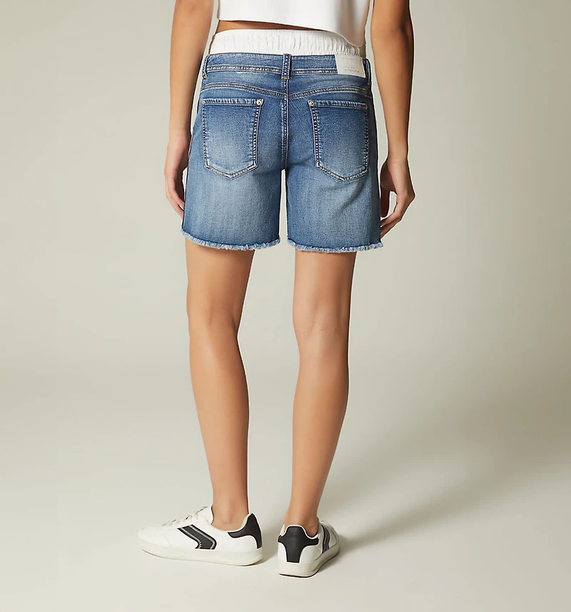 Short, Double Waistband, with Side Tape