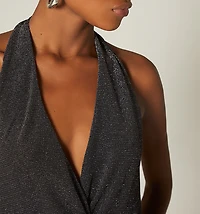 TIE-NECK PALAZZO JUMPSUIT