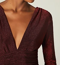LONG SLEEVE BODY WITH RUCHED BAND