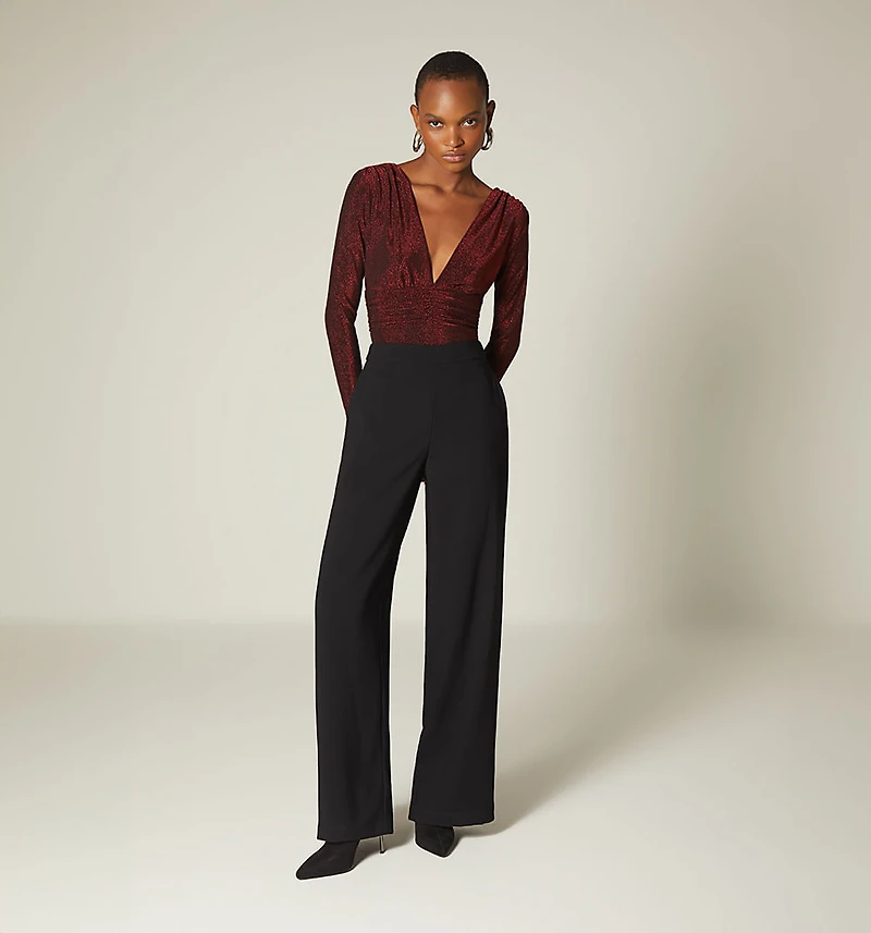 LONG SLEEVE BODY WITH RUCHED BAND