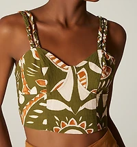 BRAIDED STRAPS BLOUSE