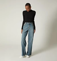 TURTLENECK RIBBED KNIT SWEATER