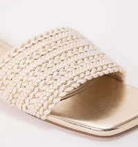 BRAIDED STRAP PLATFORM SANDAL