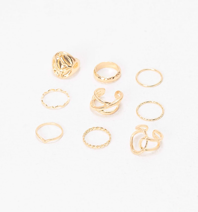 TWISTED RING SET X9