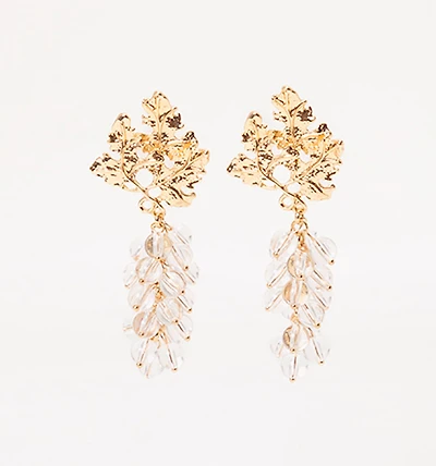 Flower Earring with Transparency