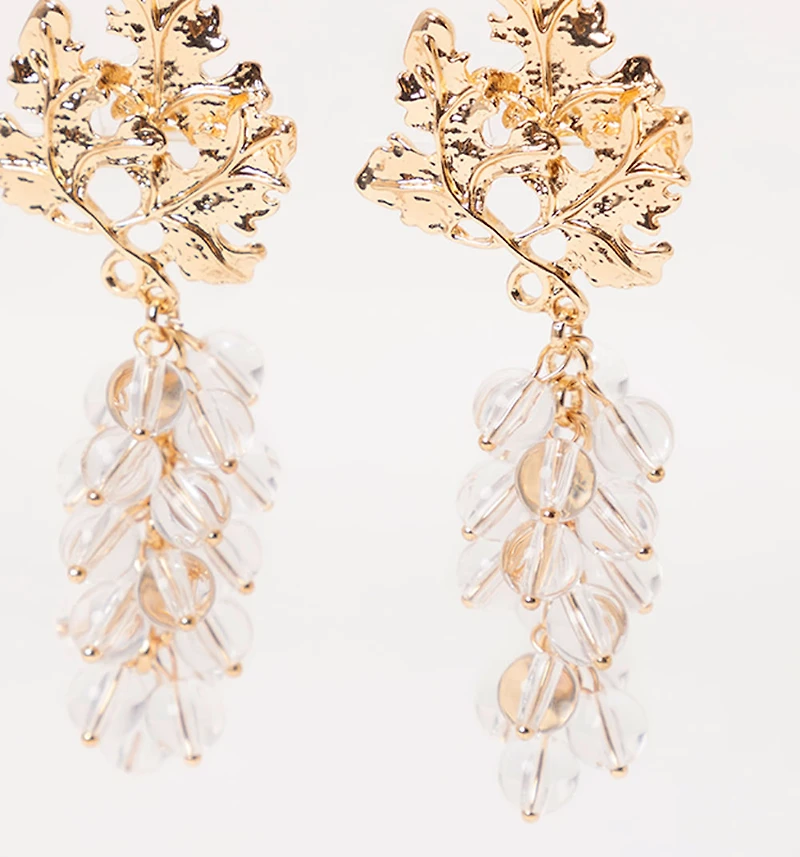 Flower Earring with Transparency