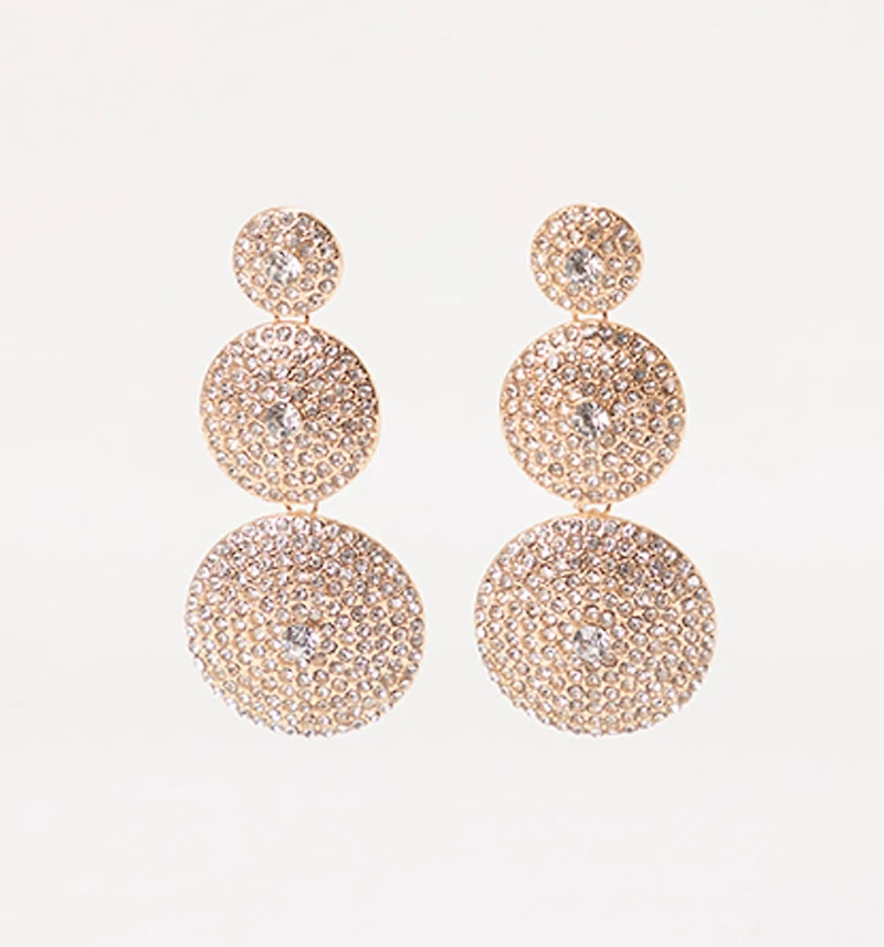 EARRING CIRCLE CRYSTALS