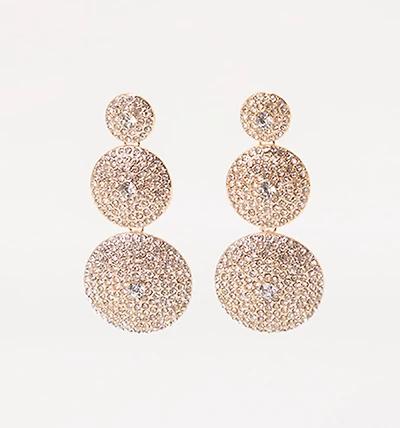 EARRING CIRCLE CRYSTALS