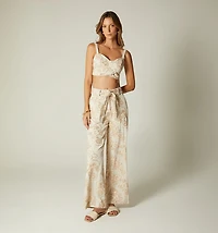 HIGH-WAISTED PALAZZO PANTS WITH BELT