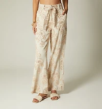 HIGH-WAISTED PALAZZO PANTS WITH BELT