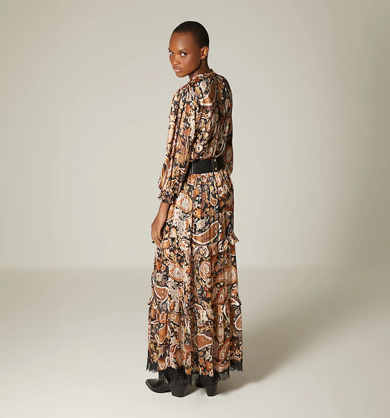 LONG DRESS 3/4 SLEEVE