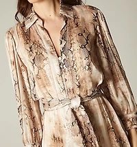 3/4 Sleeve Sack Dress with Belt