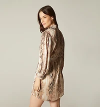 3/4 Sleeve Sack Dress with Belt