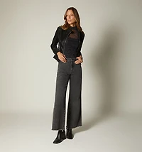Ruched Mesh Bodysuit