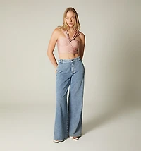 CROP STRAPS BLOUSE WITH TWIST