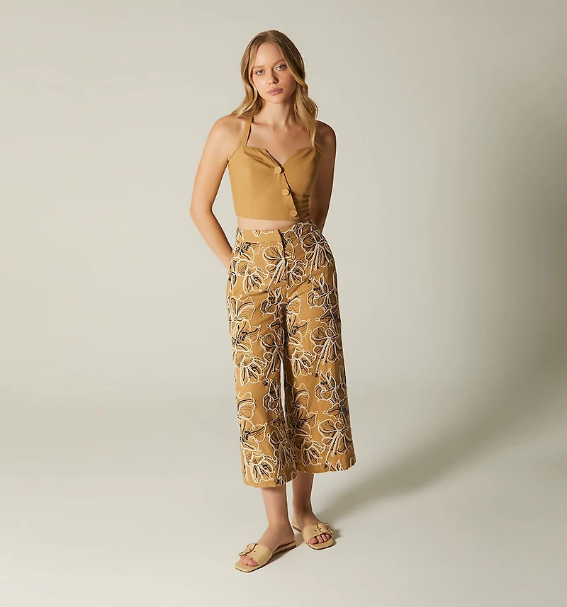 Twisted Cup Strap Blouse