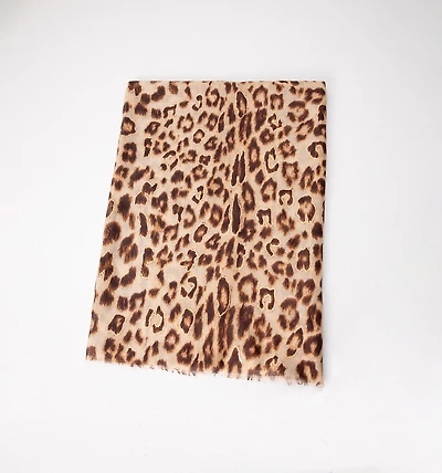ANIMAL PRINT PASHMINA WITH LUREX