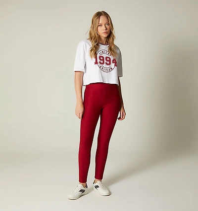 SKINNY LEGGINGS WITH WIDE WAISTBAND