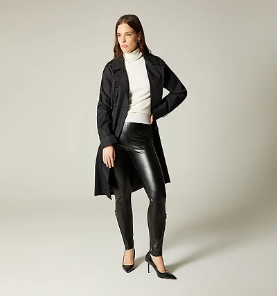 HIGH-WAISTED SKINNY LEGGINGS WITH ZIPPERS