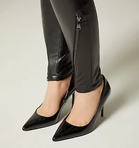 HIGH-WAISTED SKINNY LEGGINGS WITH ZIPPERS