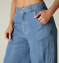 HIGH-WAIST JOGGER JEAN, DIAGONAL CUT