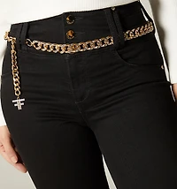 HIGH-WAIST ULTRASLIM JEAN WITH WIDE WAISTBAND