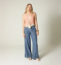 VEST WITH LACE TIE STRAP