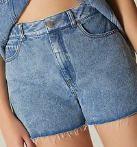 HIGH WAIST RUSTIC HEM SHORT FOR WOMEN
