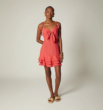 SHORT DRESS WITH BUST TIE