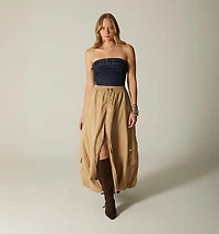 SHORT STRAPLESS BLOUSE WITH SAME BELT