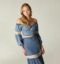 ROMANTIC 3/4 SLEEVE BLOUSE FOR WOMEN