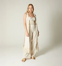 CROP BLOUSE WITH FRINGES