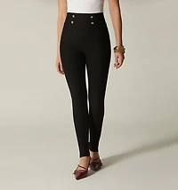 HIGH-WAIST LEGGINGS WITH BUTTONS