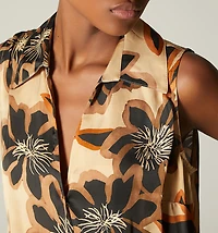 SLEEVELESS CROSSOVER BODYSUIT