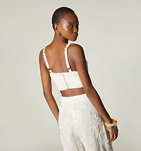 STRAP BLOUSE WITH BUTTONS ON BACK