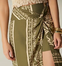 MIDI WRAP SKIRT