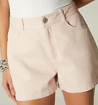 HIGH WAIST BASIC FIVE-POCKET SHORTS S