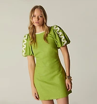 SHORT SLEEVE DRESS WITH TIE BACK