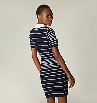 SHORT SLEEVE POLO COLLAR DRESS