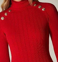 LONG SLEEVE DRESS WITH BUTTONS